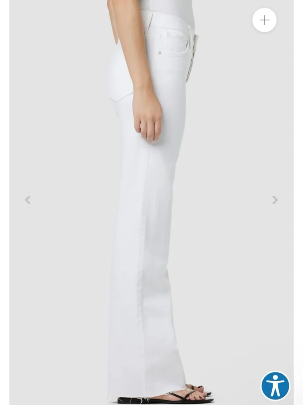 NWT Hudson High Rise Wide Leg Rosie white lily  jeans - Picture 2 of 6